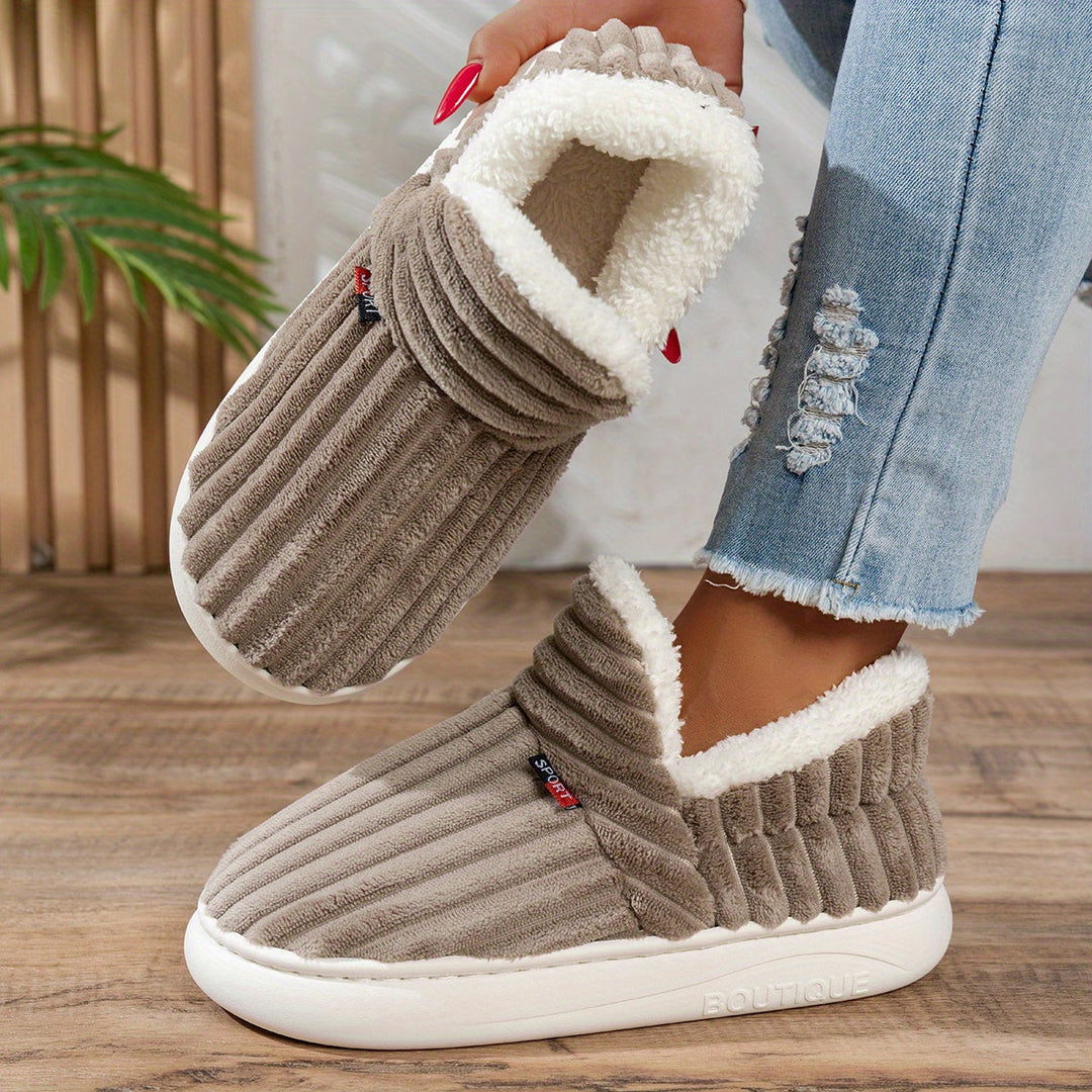 The CozyStep plush slippers