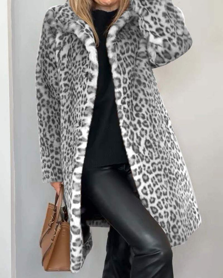 BIANCA | Long Leopard Coat