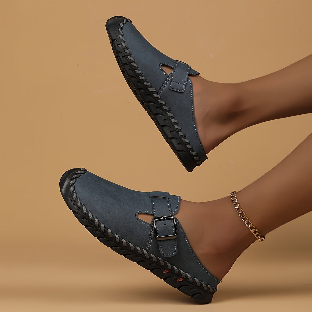 Marly - Comfort Slip-On Sandal with Buckle