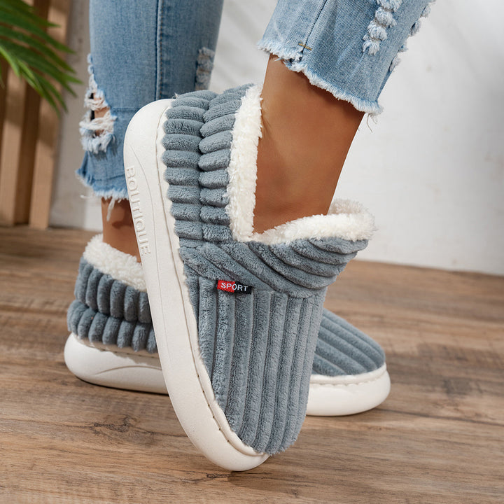 The CozyStep plush slippers