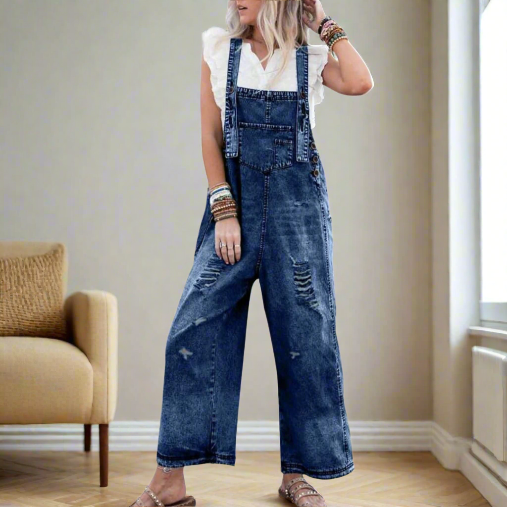 CARMELITA™ | Vintage Wash Adjustable Jumpsuit