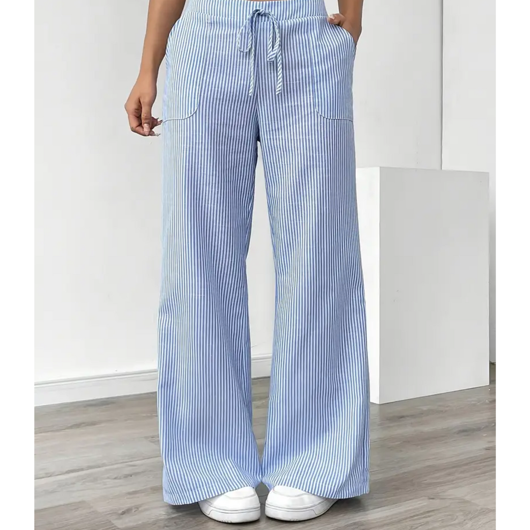 Amber™ | Striped Trousers With Pockets