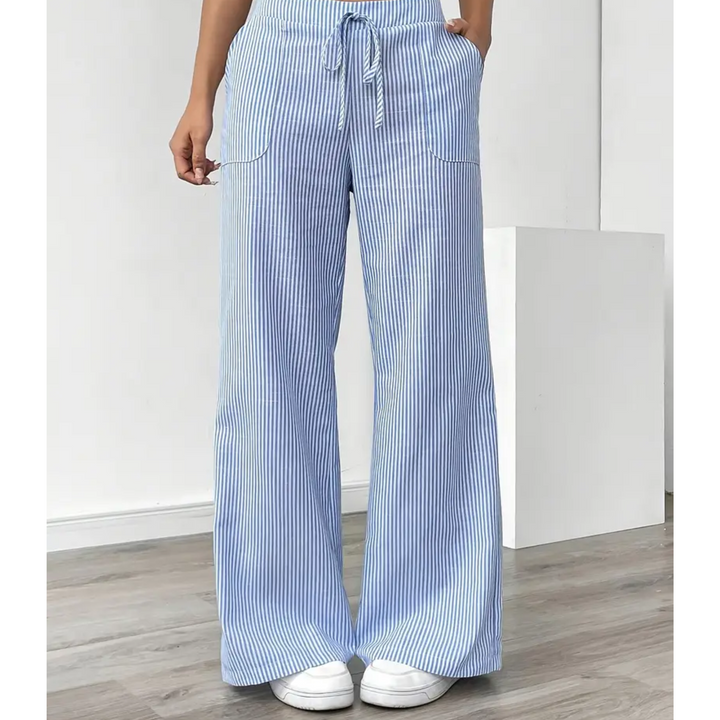 Amber™ | Striped Trousers With Pockets