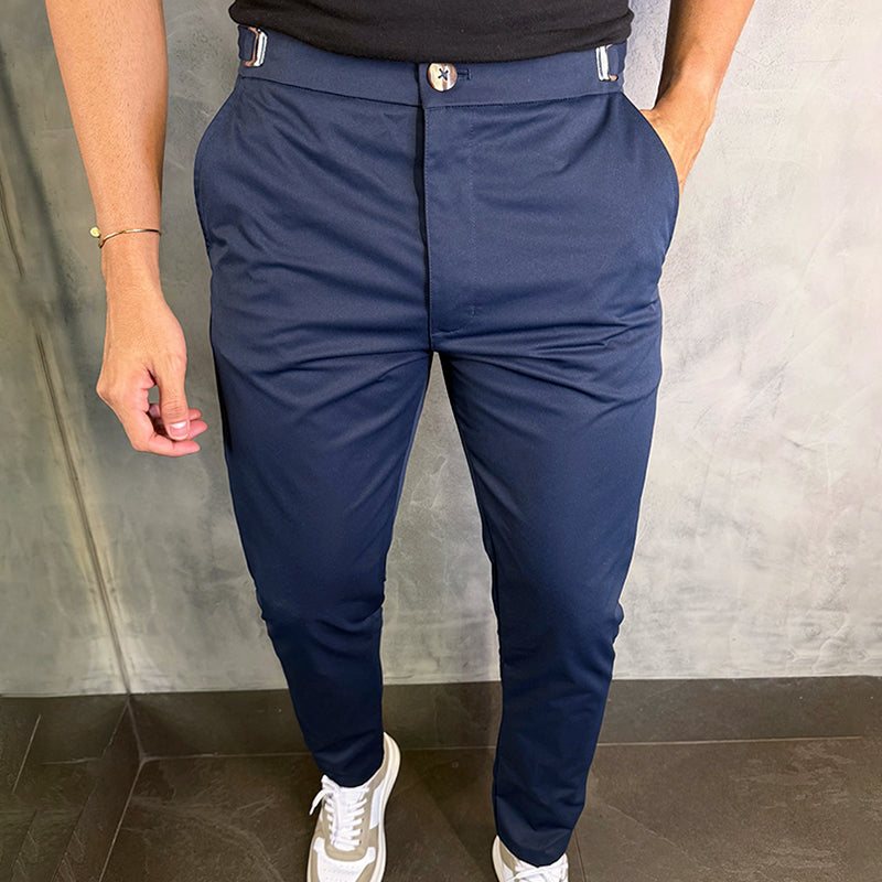 Matan | Classic Stretch Slim Fit Trousers