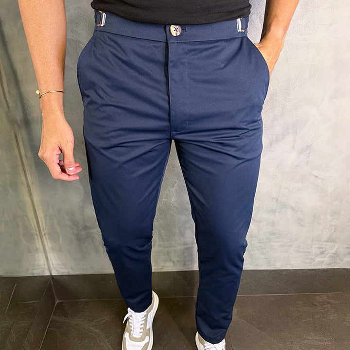 Matan | Classic Stretch Slim Fit Trousers