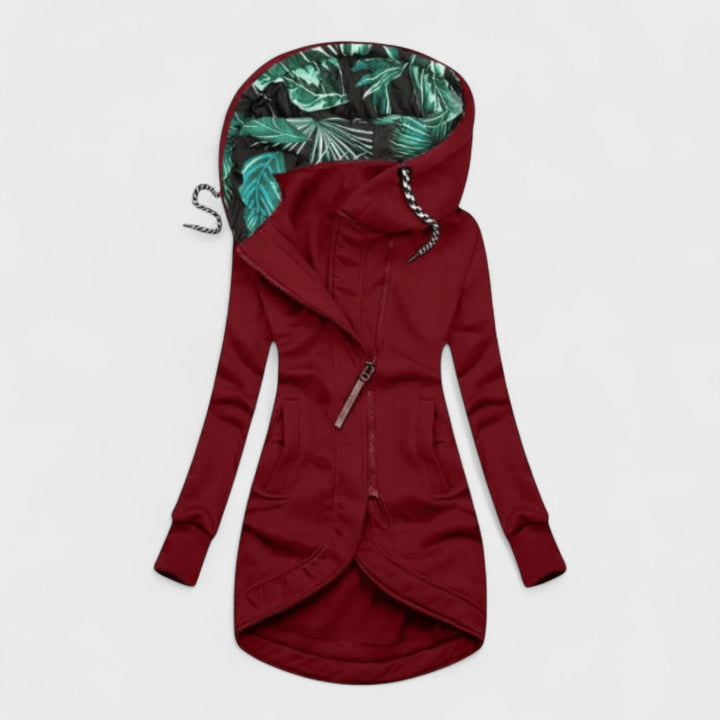 Eleonora™ – Asymmetric Zip Winter Coat