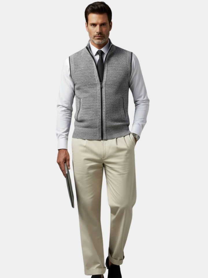 Khaya Knit Gilet” — Smart, Sharp & Effortlessly Cool