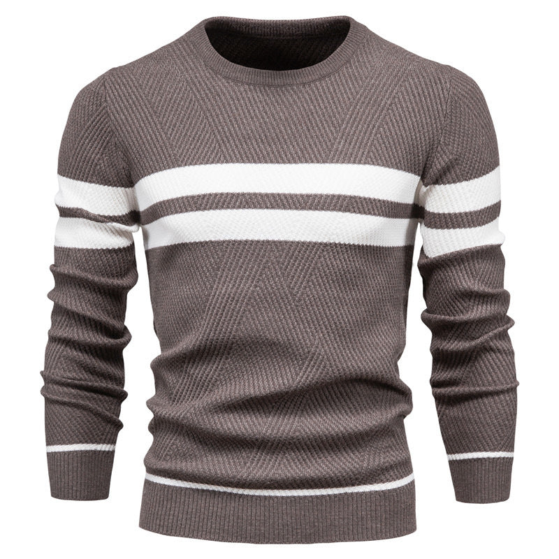 Modern Men's Jumper with Stripe Design