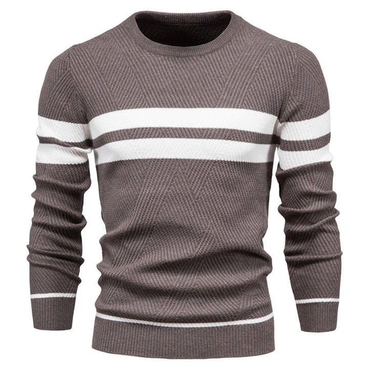 Modern Men's Jumper with Stripe Design