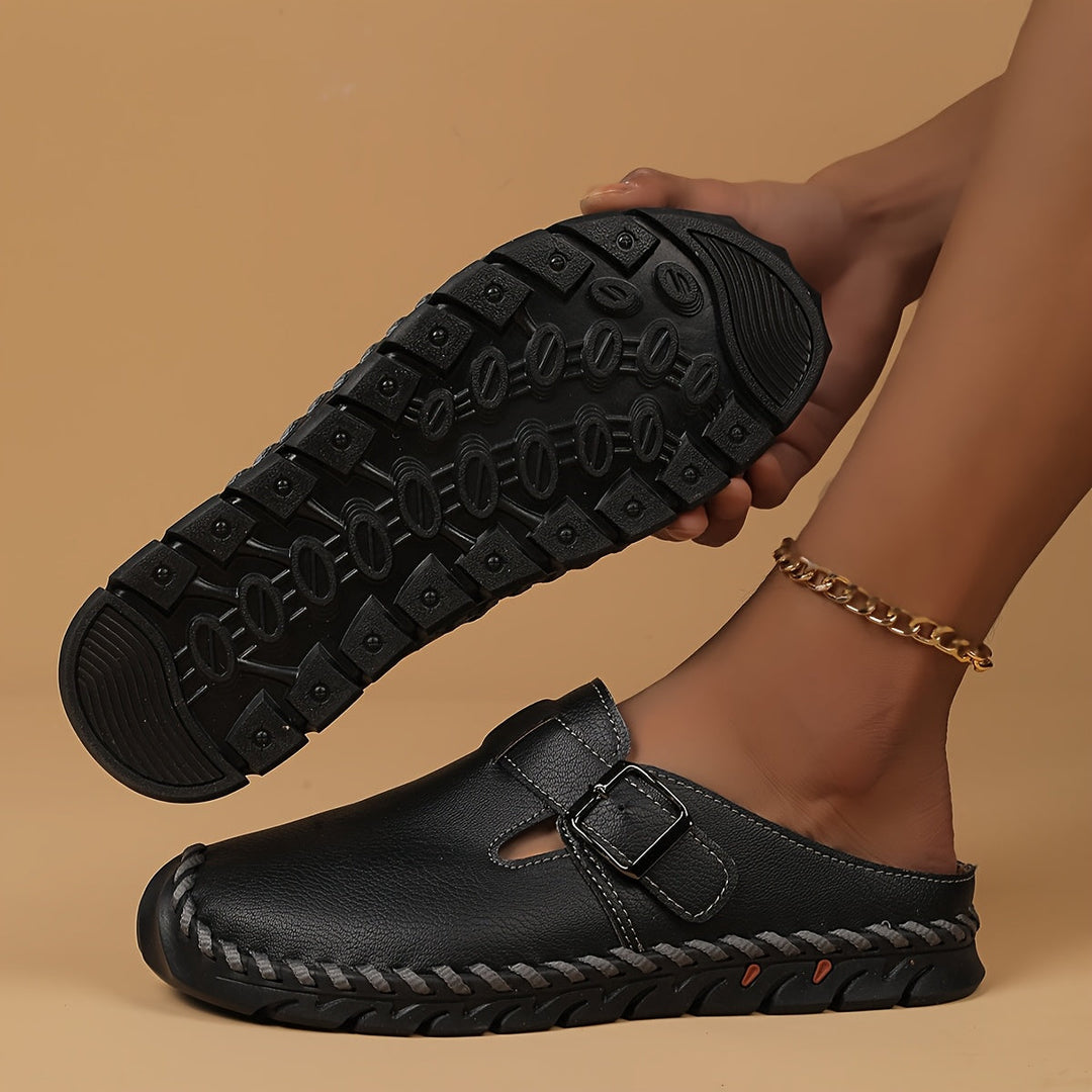 Marly - Comfort Slip-On Sandal with Buckle