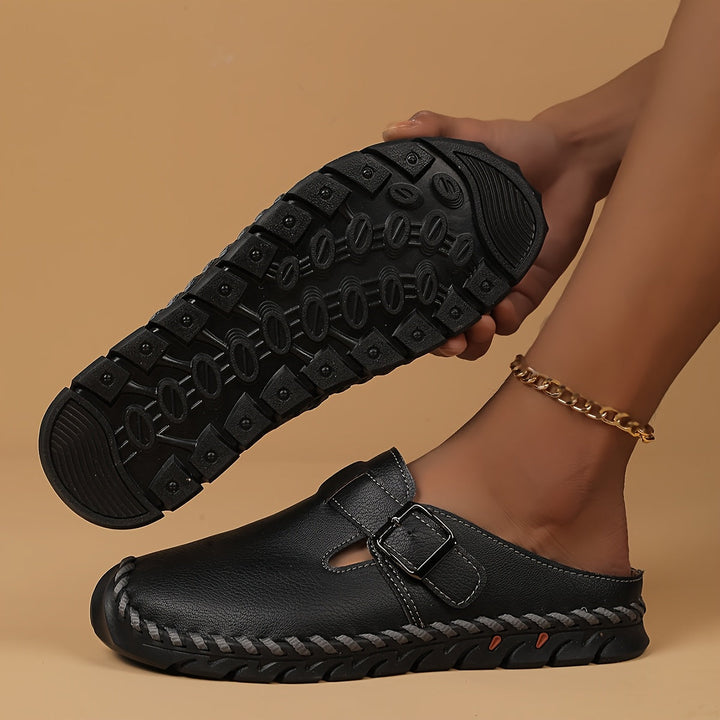 Marly - Comfort Slip-On Sandal with Buckle