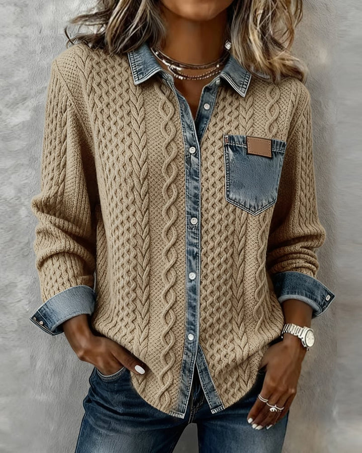 Mila™ | Casual Patchwork Shirt