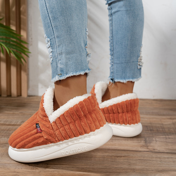 The CozyStep plush slippers