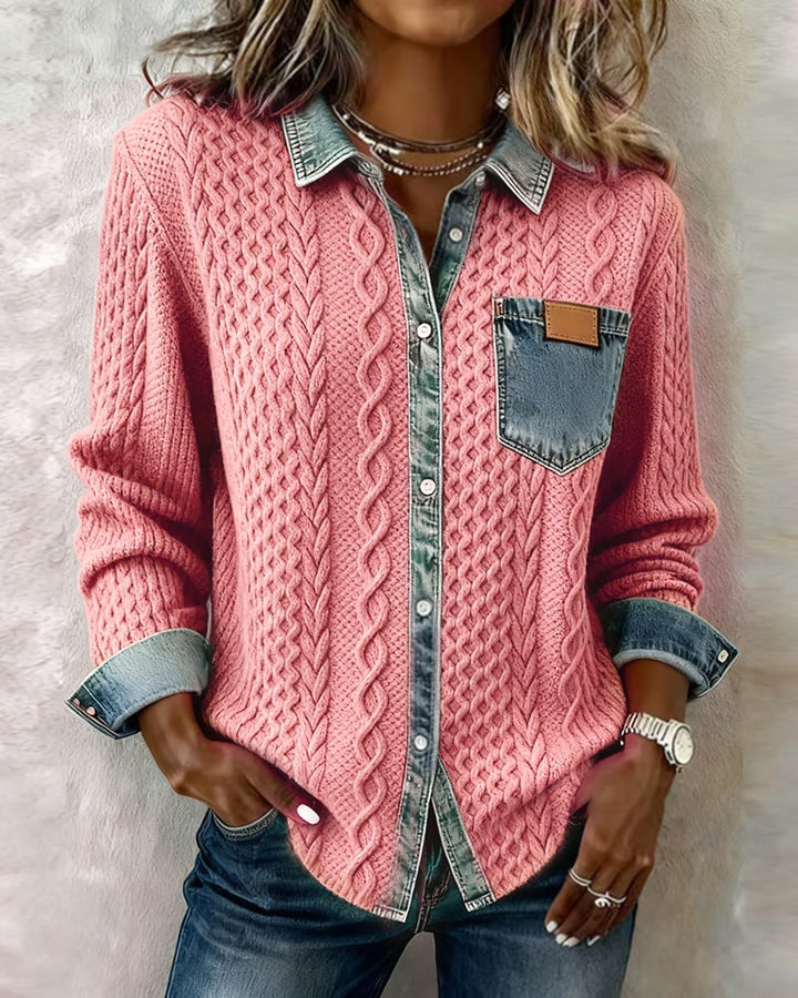 Mila™ | Casual Patchwork Shirt