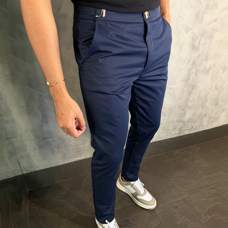 Matan | Classic Stretch Slim Fit Trousers