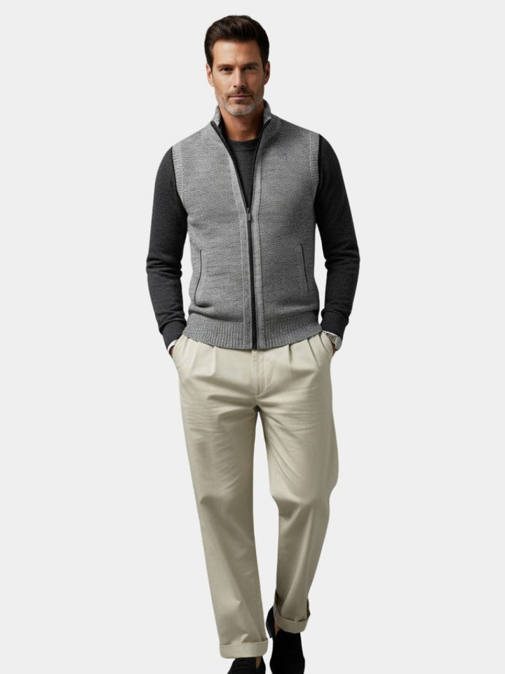 Khaya Knit Gilet” — Smart, Sharp & Effortlessly Cool