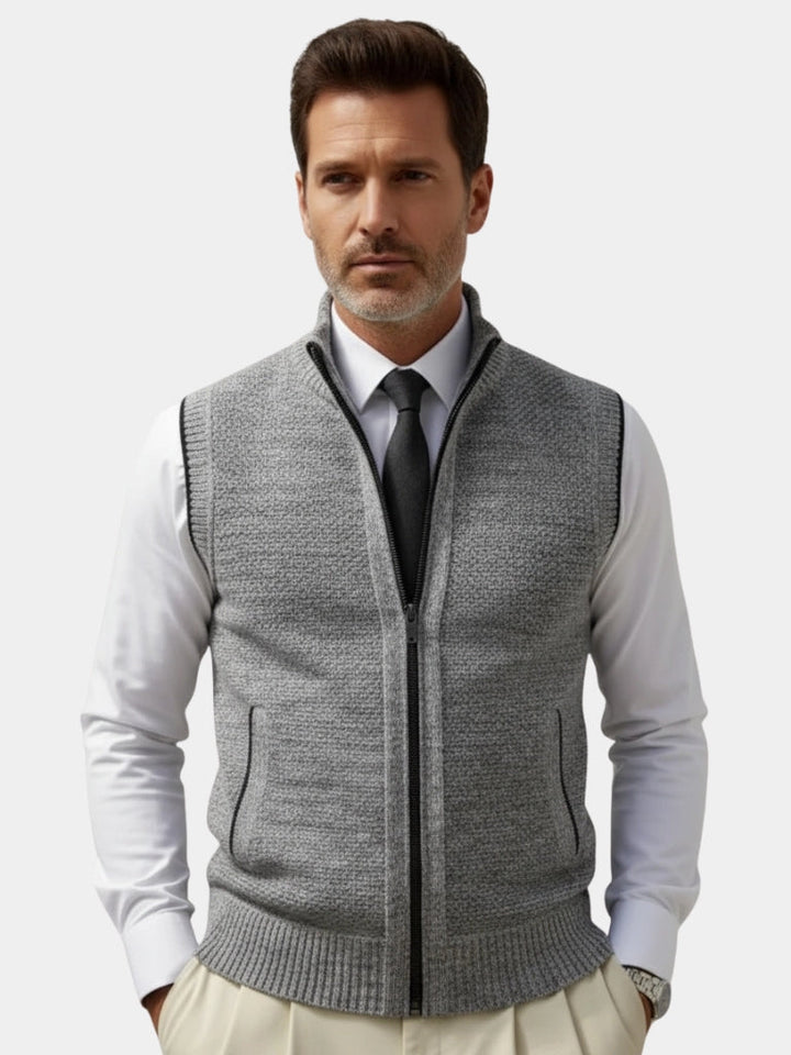 Khaya Knit Gilet” — Smart, Sharp & Effortlessly Cool
