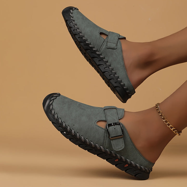 Marly - Comfort Slip-On Sandal with Buckle
