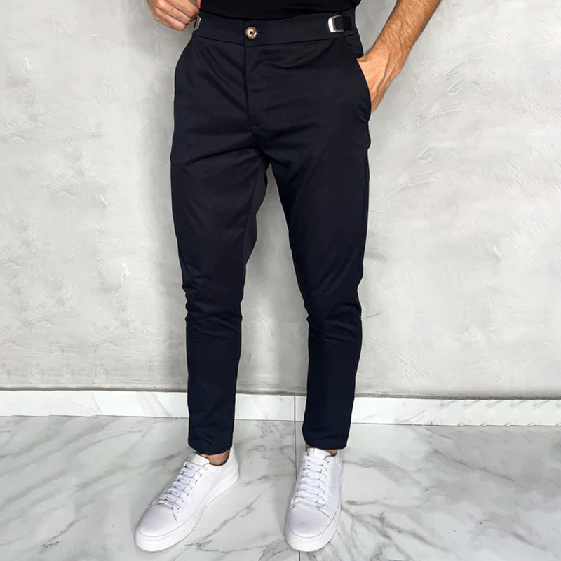 Matan | Classic Stretch Slim Fit Trousers
