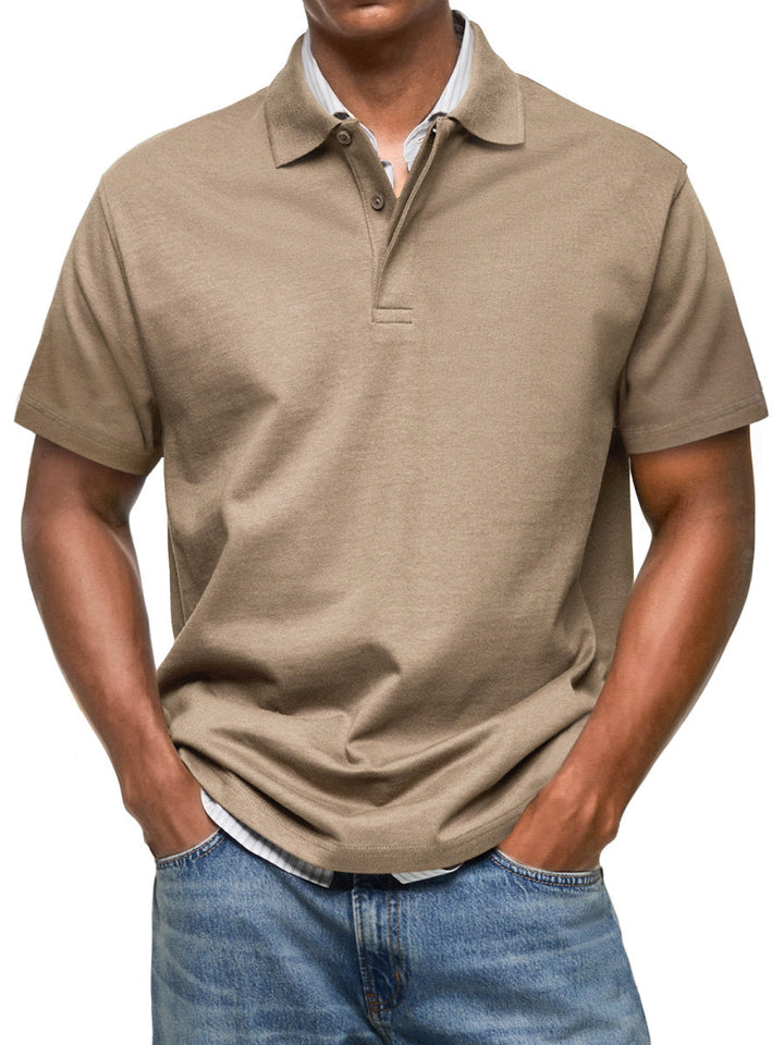 Men's Polo Shirt Short Sleeve Casual Polo Shirt Men's Slim Fit