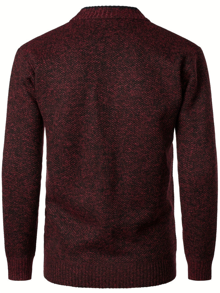Men's Knitted Cardigan with Buttons