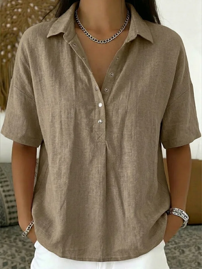 Sommerfeld | Blouse with Collar and Button Placket