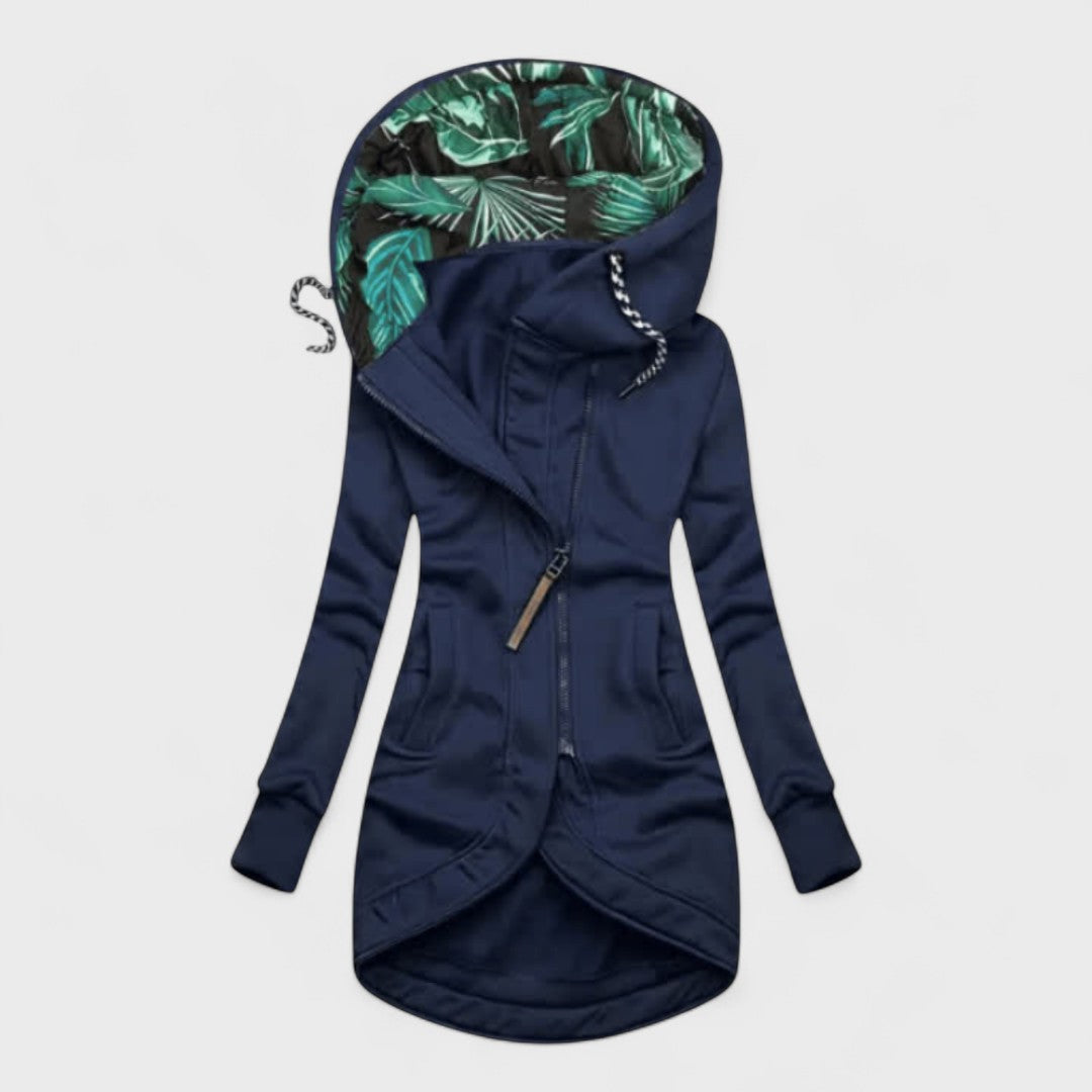 Eleonora™ – Asymmetric Zip Winter Coat