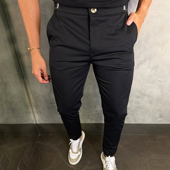 Matan | Classic Stretch Slim Fit Trousers
