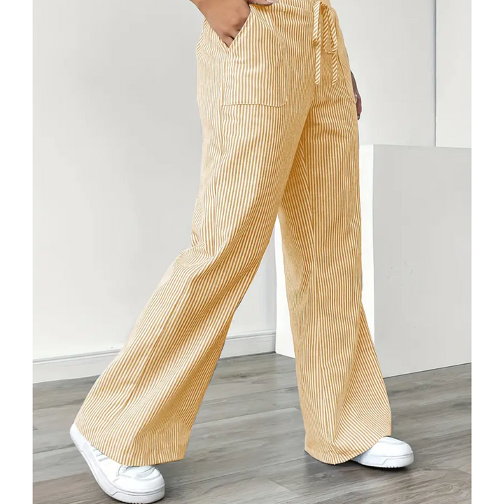 Amber™ | Striped Trousers With Pockets