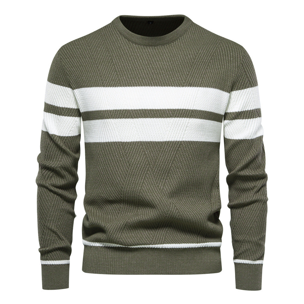 Modern Men's Jumper with Stripe Design