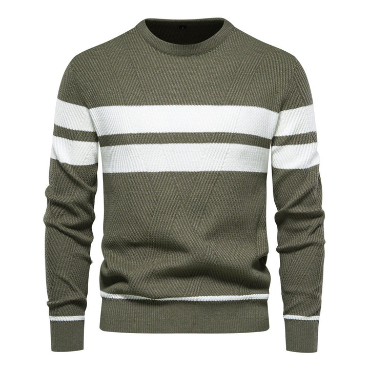 Modern Men's Jumper with Stripe Design