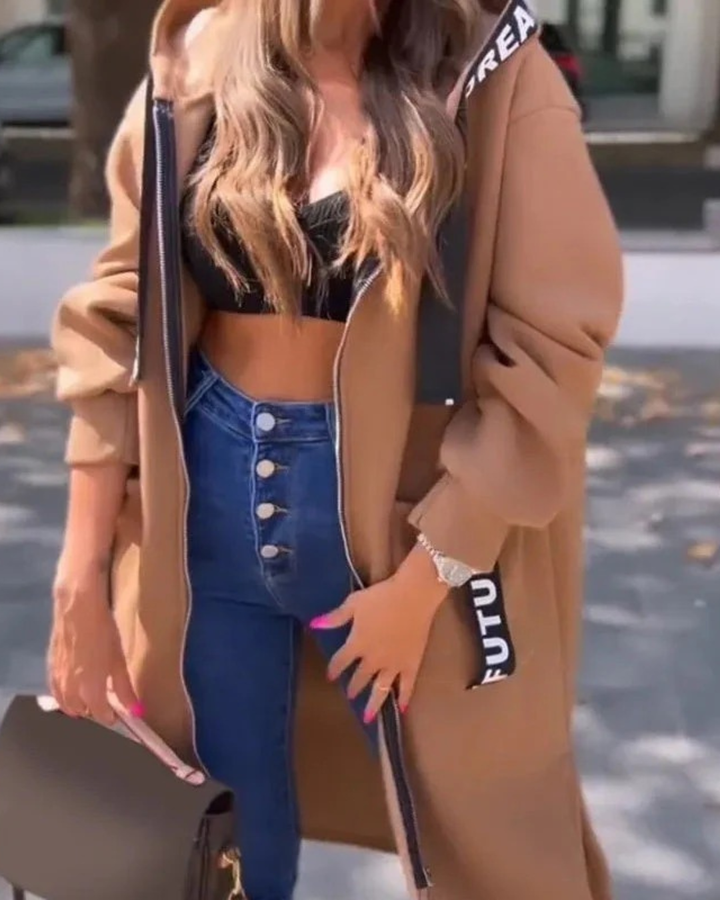 Marina - Long hooded sweatshirt