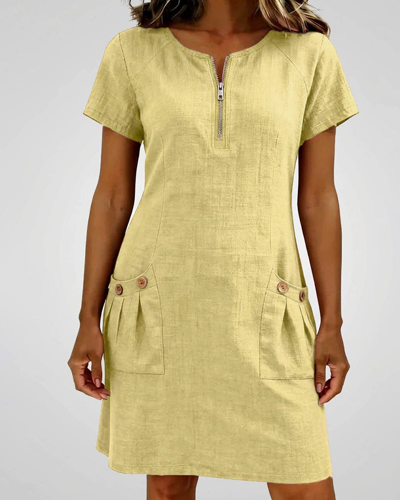 Van Elst Mode® | Dress with Zip Pocket