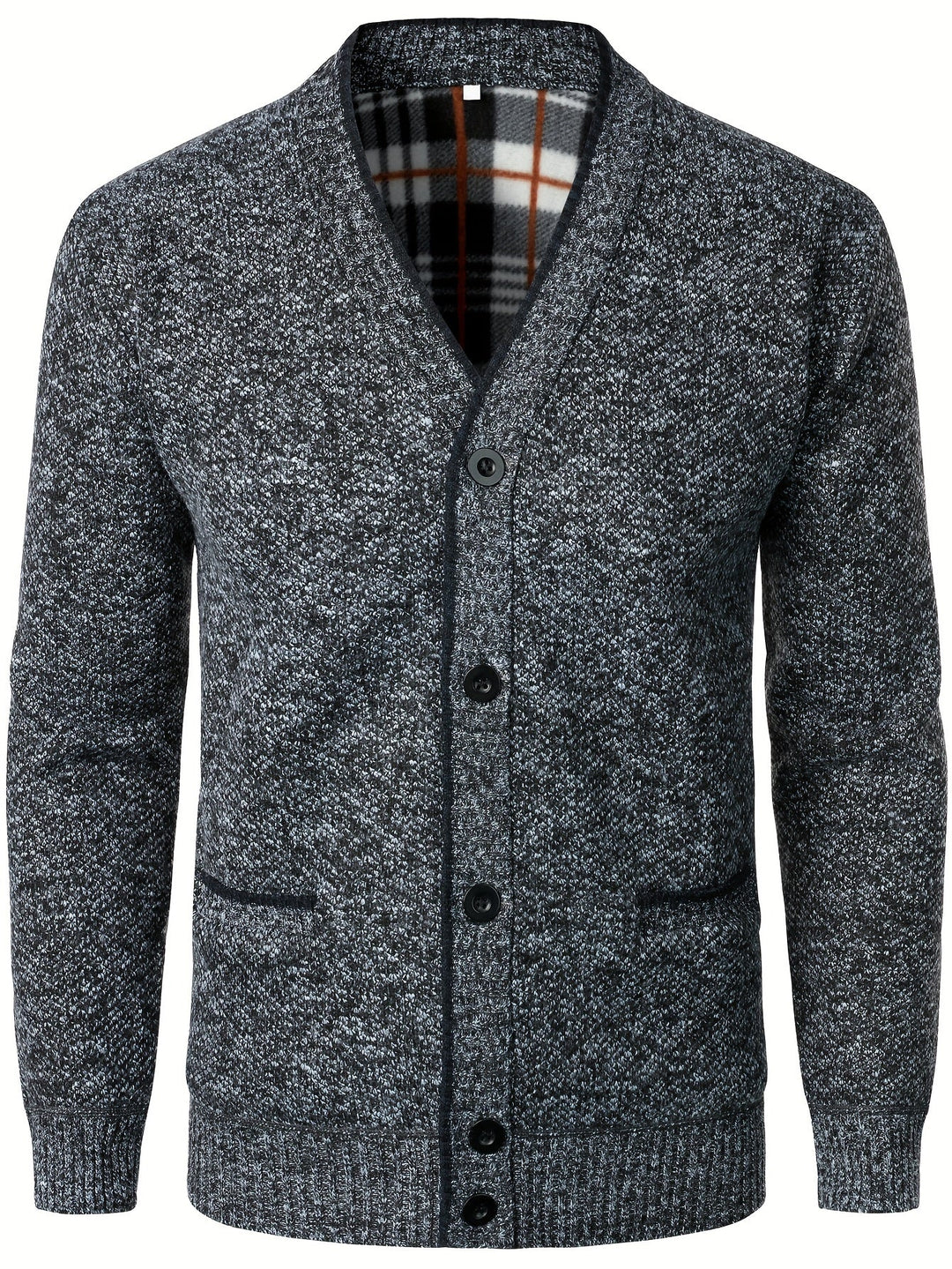 Men's Knitted Cardigan with Buttons