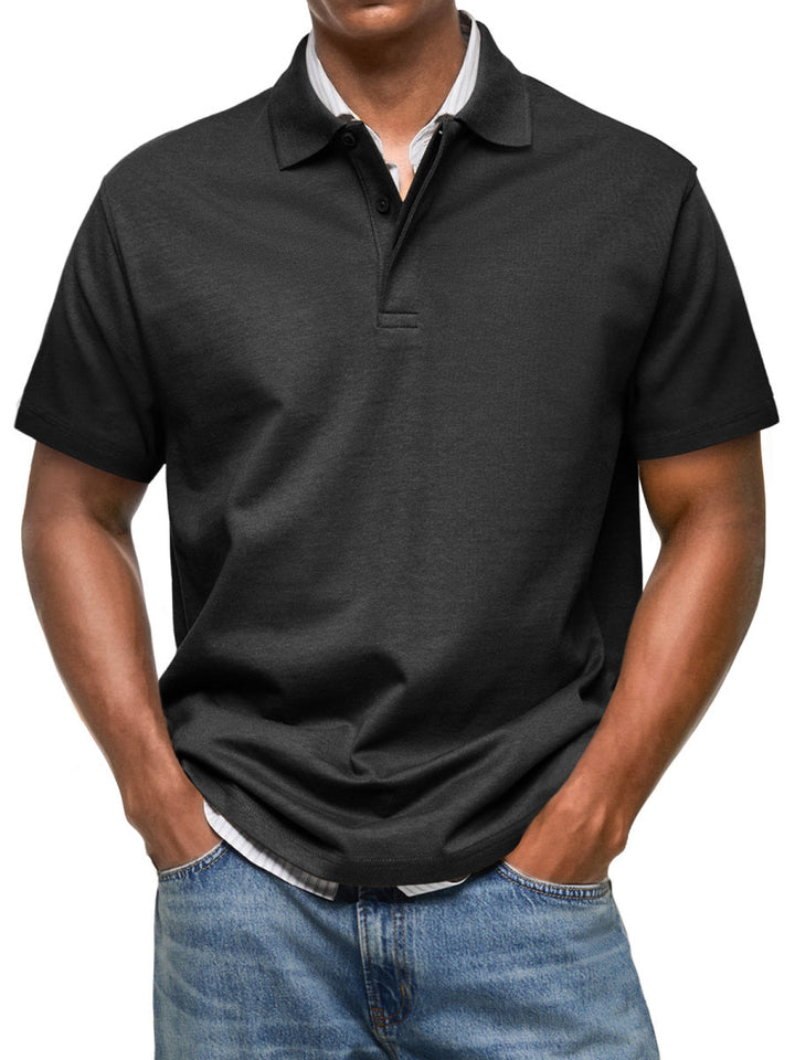 Men's Polo Shirt Short Sleeve Casual Polo Shirt Men's Slim Fit