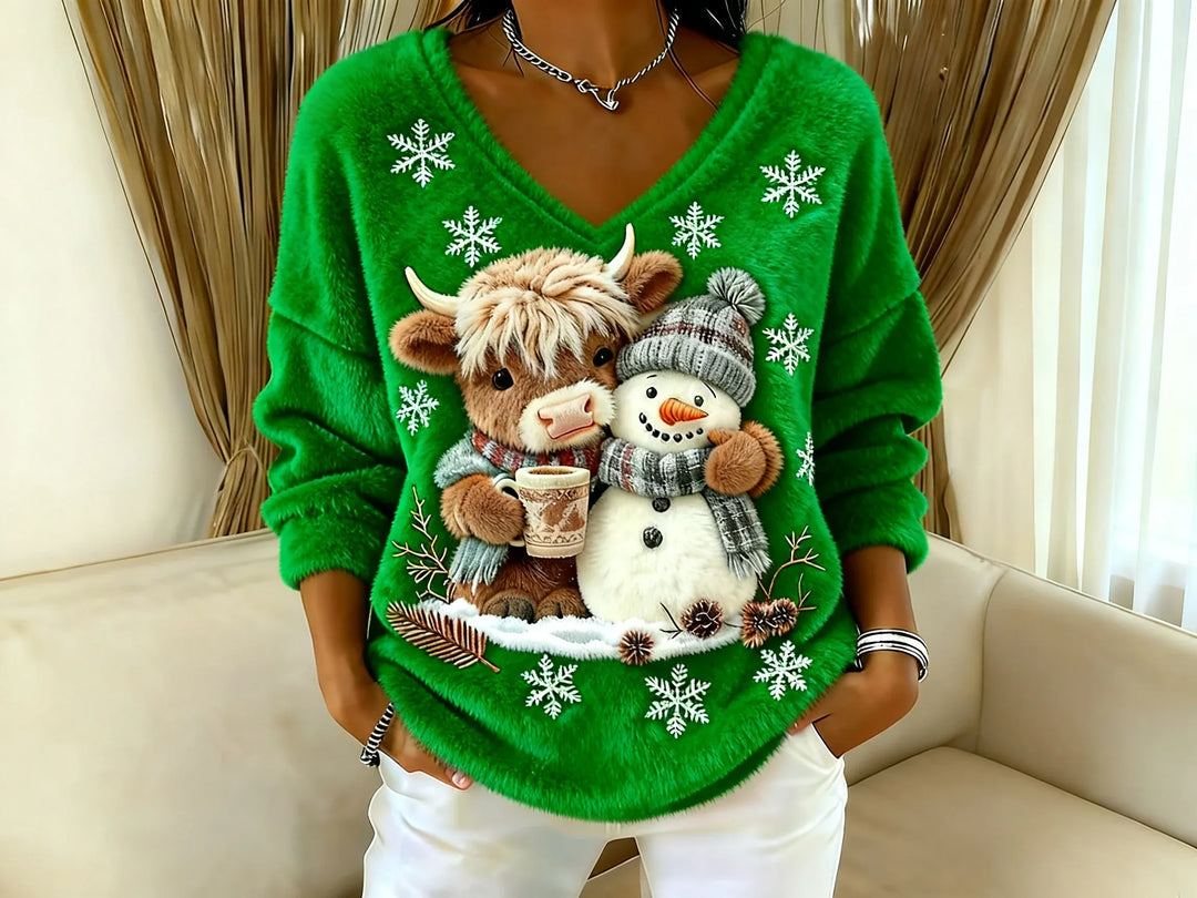 Highland Yeti™ Casual V-Neck Tee