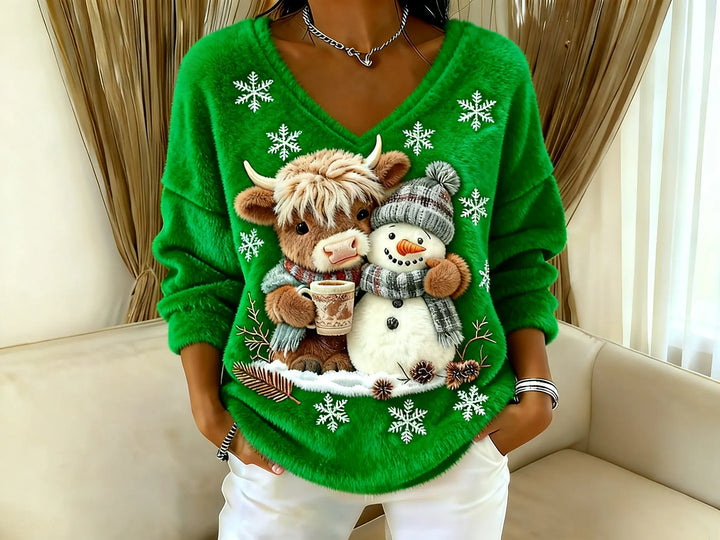 Highland Yeti™ Casual V-Neck Tee