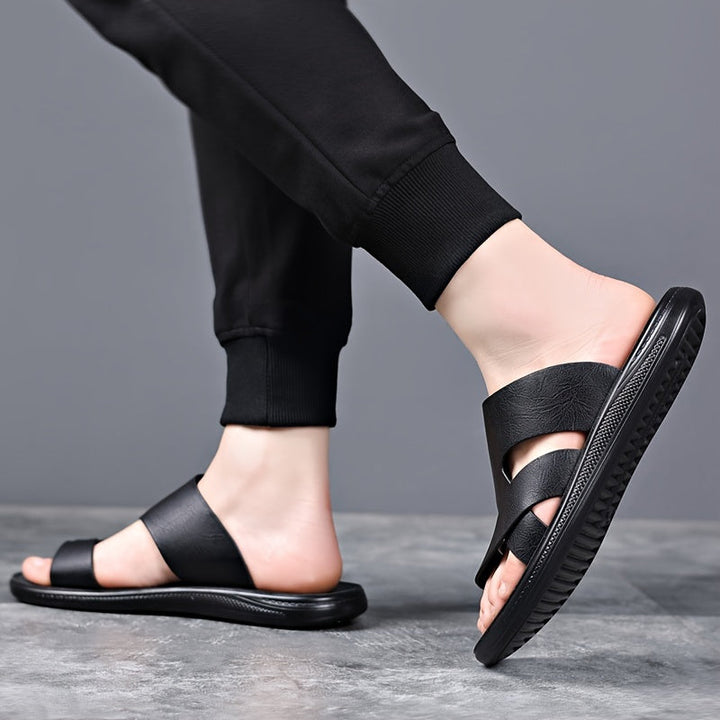 Cosimo | Men's Cross-Strap Leather Sandal