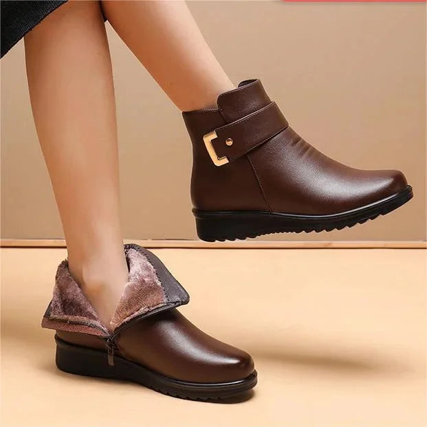 Women's Ankle Boots - Warm Lined with Side Zip