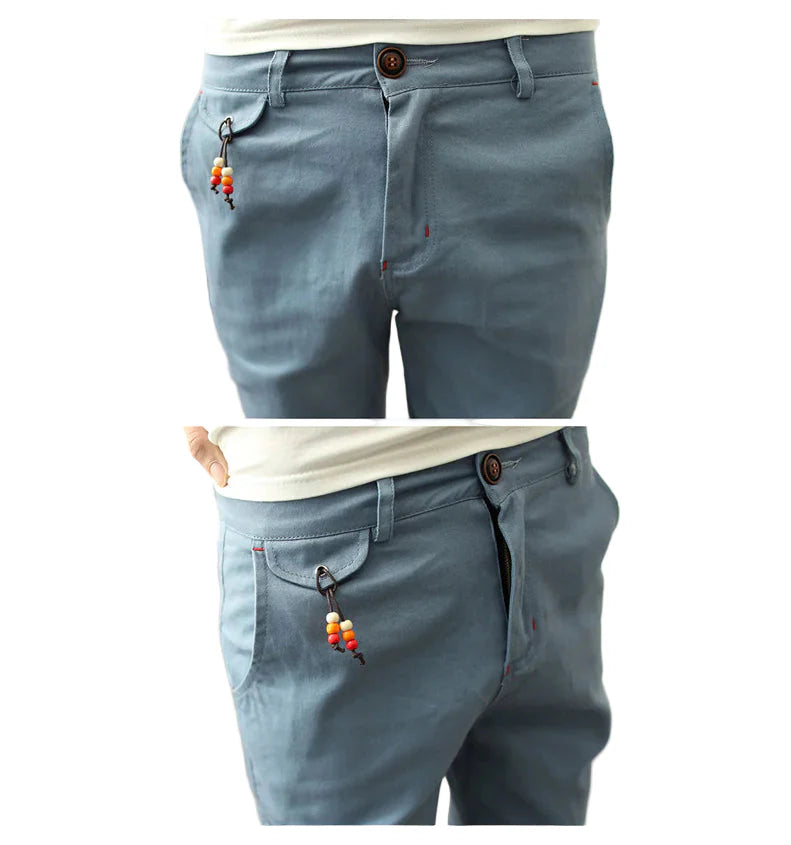 GolfThing Soft Cotton Cuffed Trousers