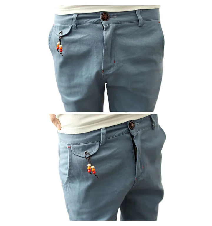 GolfThing Soft Cotton Cuffed Trousers