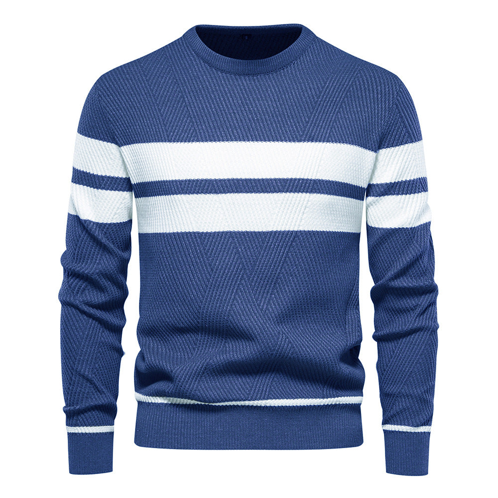 Modern Men's Jumper with Stripe Design