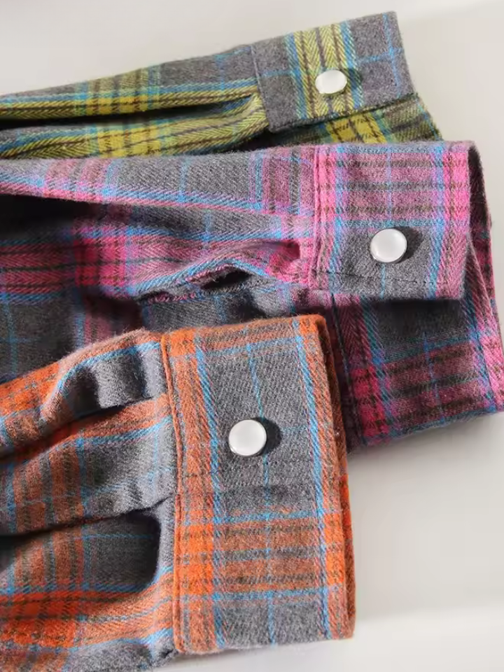 LEANDRA™|OVERSIZED VINTAGE CHECKED SHIRT