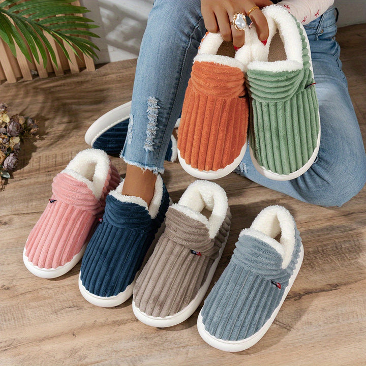 The CozyStep plush slippers