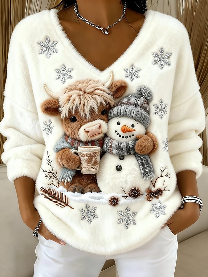 Highland Yeti™ Casual V-Neck Tee