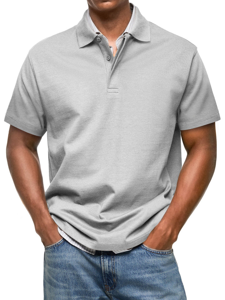 Men's Polo Shirt Short Sleeve Casual Polo Shirt Men's Slim Fit