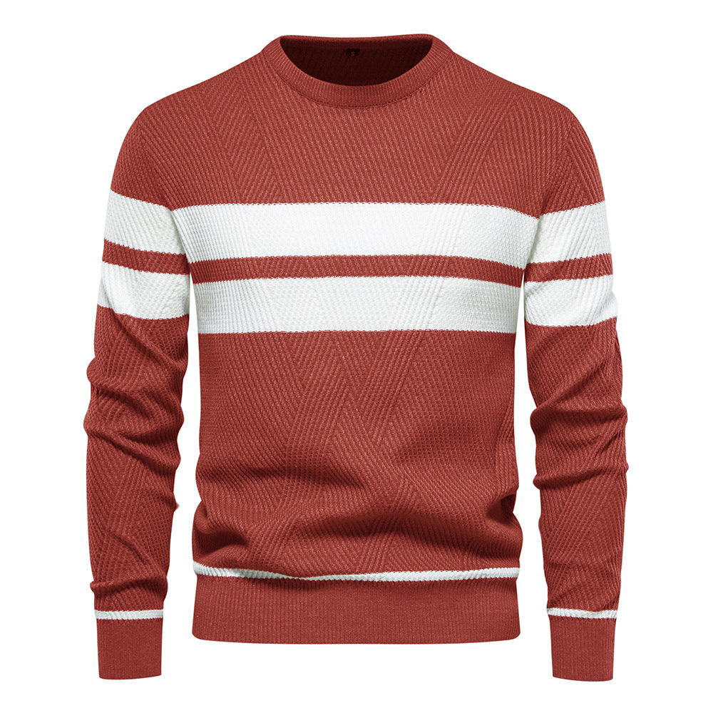 Modern Men's Jumper with Stripe Design
