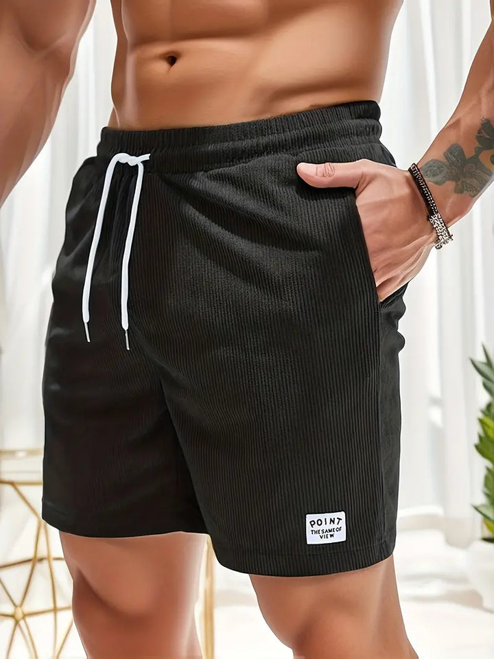 Men's Elastic Waist Corduroy Summer Shorts