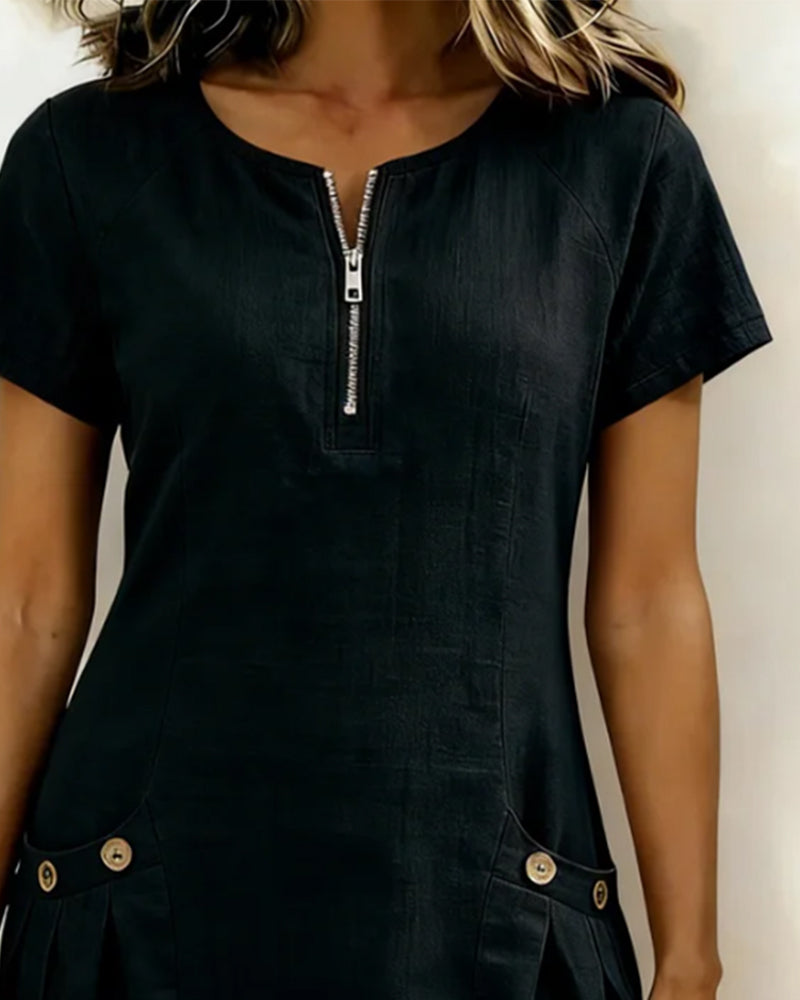 Van Elst Mode® | Dress with Zip Pocket