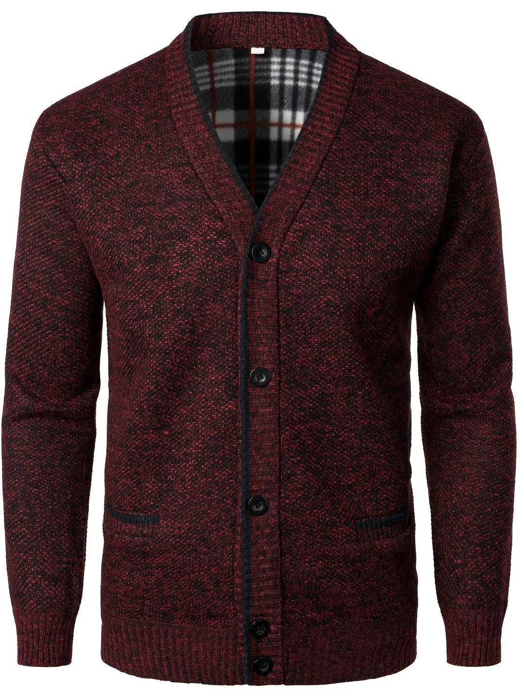 Men's Knitted Cardigan with Buttons